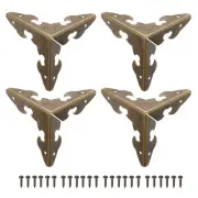 30 x 30 x 30mm Metal Box Corner Protectors Edge Guard Bronze Tone 20pcs
