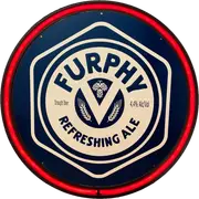 LARGE FURPHY Refreshing ALE Beer Bar Garage Wall Light Sign RED Neon