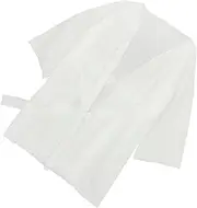 [FRCOLOR] One-time Disposable Bath Skirt Robe Spa Salon Use Polyester Cotton Comfortable Skin Friendly Quick Easy White