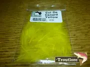 FLY TYING FEATHERS - CUL DE CANARD HARELINE DUBBIN CDC YELLOW - NEW