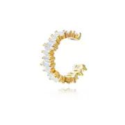 Culturesse Bria Austrian Zircon 15mm Single Cuff Earring Fashion Jewellery Gold