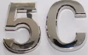 Apartment Number 5C Sign/Mailbox Number Sign, . (Silver,3D,)-REF24-1027
