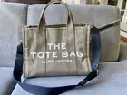 Marc Jacobs the TOTE BAG medium SLATE GREEN M0016161 CANVAS NIB NWT NEW Rare