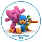 Pocoyo PERSONALISED ICING edible image cake topper party decoration frosting