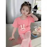 在飛比找ETMall東森購物網優惠-童裝夏季韓版女寶寶休閑短袖