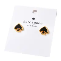 在飛比找蝦皮商城優惠-KATE SPADE 琺瑯桃心針式耳環-黑色【美國正品 現貨