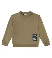 [Burberry Kids] Burberry Kids EKD cotton jersey sweatshirt Y 10 brown