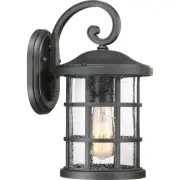 Quoizel Crusade 1 Light 100W Outdoor Wall Lantern, Med, Earth Black - CSE8408EK