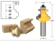 3/16" Radius Flute and Bead Router Bit - 1/2" Shank