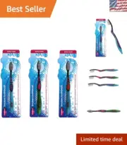 Top Med ETS Smokers Toothbrush with Charcoal Bristles - Extra Hard 3 Pack