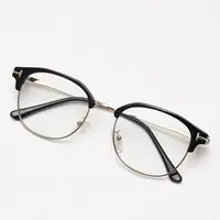 在飛比找蝦皮購物優惠-2358TF新款韓系近視眼鏡框男女素顏藝文平光鏡架潮細框可配
