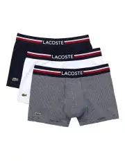 [Lacoste] 3 Pack Iconic Stripe Trunks in Multi