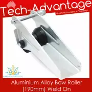 Aluminium Alloy WELD-ON 190mm Boat Spring Loaded BOW Sprit Anchor Roller