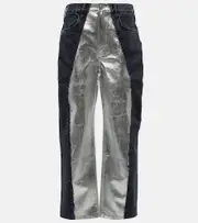[Frame] Frame Pieced mid-rise straight jeans 28 multicoloured