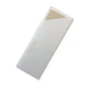 1000 x Disposable White Cutlery Pouch w Bambo Napkin Knife Fork Serviette Holder