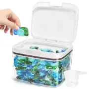 Laundry Pods Container Laundry Pod Holder with Lid, Laundry Room Storage Cont...
