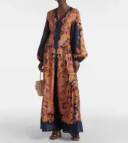ZIMMERMANN ACADIAN LONG SLEEVE MAXI DRESS SIZE 0 RRP $1100