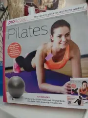 ProActive Pilates Step-by-Step Home Workout w/ Book, 8" Ball & Video Program Key