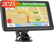 GPS Navigator for Car Truck, GPS Commercial Drivers 2025 Trucker GPS for Semi Tr