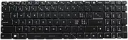 Laptop No Backlit Replacement Keyboard for MSI GS76 Stealth 11UE 11UG 11UH MS-17M1 MS17M1 Swiss SW Black No Frame