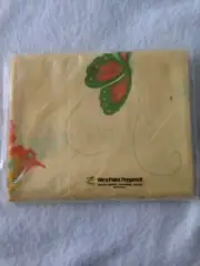 VINTAGE West Point Pepperell Select Irregular Twin Flat Sheet - Yellow / Gold