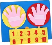 COHEALI Early Learning Toy Math Board Set Counting Addition Preschool Math Activity Non-woven Fabric
