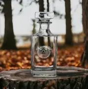 Pufferfish Decanter 26 Oz Bourbon Whiskey Premium Glass Personalize Ocean NEW