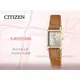 CITIZEN 星辰 手錶專賣店 EJ6122-08A 時尚羅馬數字女錶 駝色皮革錶帶 銀白表面 生活防水