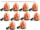 4 Inch Large USB Natural Rock Himalayan Salt Lamps Plug n Play x10 lamps