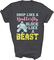 [Above Good Tee] Block Like A Beast Field Hockey Goalie Ice Hockey Lover Player Fan Gift Unisex Shirt Women Men T-Shirt (Dark Heather;XL)