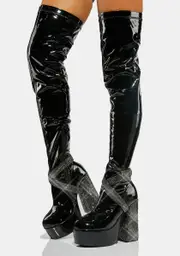 [Poster Grl] Flash Glam Thigh High Boots