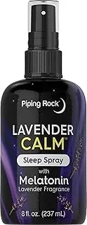 Piping Rock Melatonin Sleep Spray 8 fl oz | with Melatonin & Lavender | Pillow, Room & Body Nighttime Spray
