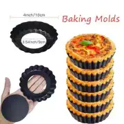 10cm Mini Pie Pans Non-Stick Tart Quiche Flan Pan Molds Pie Pizza Cake Mold