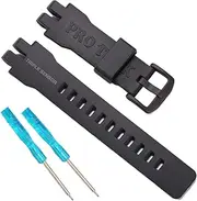 [RCNZWQB] Resin Strap Compatible with Casio PRG-300/PRW-6000/6100/3000/3100 Mens Sport Mountaineering Replacement Rubber Watch Band Bracelet
