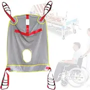 Toileting Sling Patient Lifter, Full Body Toileting Adjustable Belt, Patient Lift Medical Slings, Patient Aid, Patient Lift Stair Slide Board Transfer, Various Sizes,M