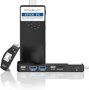 HEIGAOLA Mini PC Win 11 Pro Celeron J4125 8GB RAM/128GB ROM Micro Desktop Computer Stick HDMI 4K USB-C PD3.0 Gigabit Ethernet,WiFi 5.0,BT 5.2 Stick PC on Office Industrial IOT