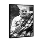 Sri Neem Karoli Baba Ashram Portrait Framed Oil Canvas Print