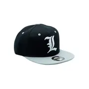 Abysse Corp Death Note Themed Snapback Unisex Size Large Cap Hat Black & Grey