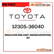 12305-36040 TOYOTA GENUINE Rav4 INSULATOR SUB-ASSY, ENGINE MOUNTING, RH NEW OEM