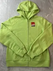 SJBactive by St. John Bay Women's Soft Tech Fleece Full Zip Green Hoodie Size M
