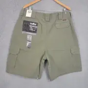 Vtg Carhartt B164 LDN Green Cargo Carpenter Shorts Size 42 Waist 10" Inseam
