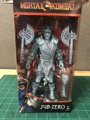 Sub-Zero GameStop Exclusive Ice Clone Variant Mortal Kombat McFarlane Toys 7”