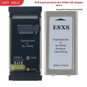 PCIE ExpressCard to M.2 NVMe SSD Adapter Card Laptop Expansion Card USB2.0