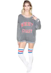 [Rebel Yell] West Coast Strokes Warm Up Pullover