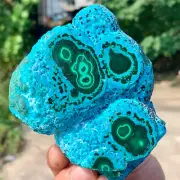 443G natural luster peacock stone transparent cluster rough mineral sample