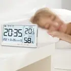 Convenient USB Powered Electronic Clock Alarm with Temperature Humidity Meter