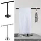 T-Shape Hand Towel Stand Stainless Steel Towel Holder Stand Towel Rack Stand PG