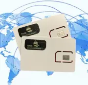 GLOBAL DATA SIM CARD ZELLO RealPTT PEANUT 250mb p/month prepay USA Ship