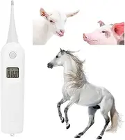 Animal Electronic Ehermometer Pet Thermometer Digital，Veterinary Electronic Thermometer Animal Anus Thermometer for Dogs,Horse, Cats, Pigs