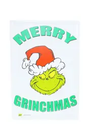 Metal Grinch Sign - Merry Grinchmas (35cm x 24cm)